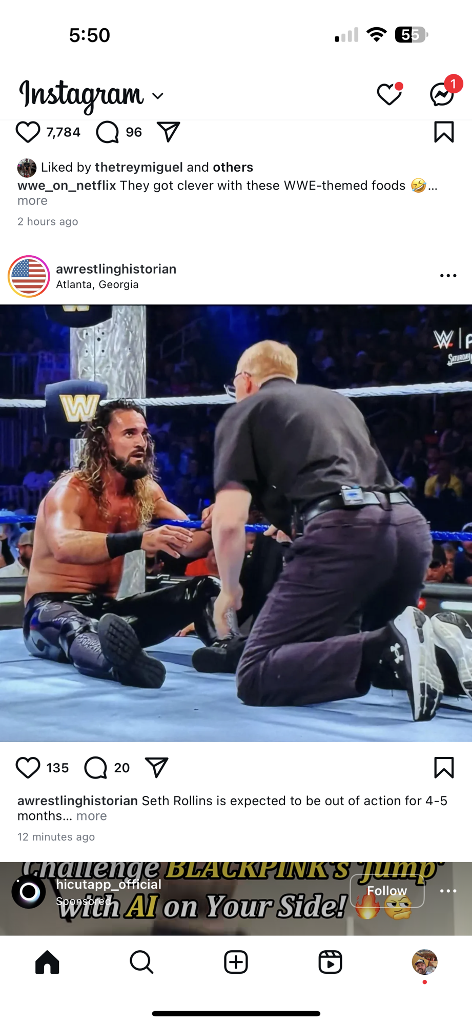Seth Rollins Injured
