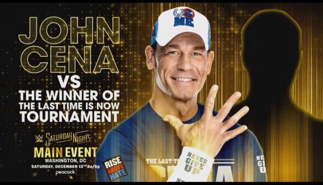 John Cena announces the Last Time is Now Tournament