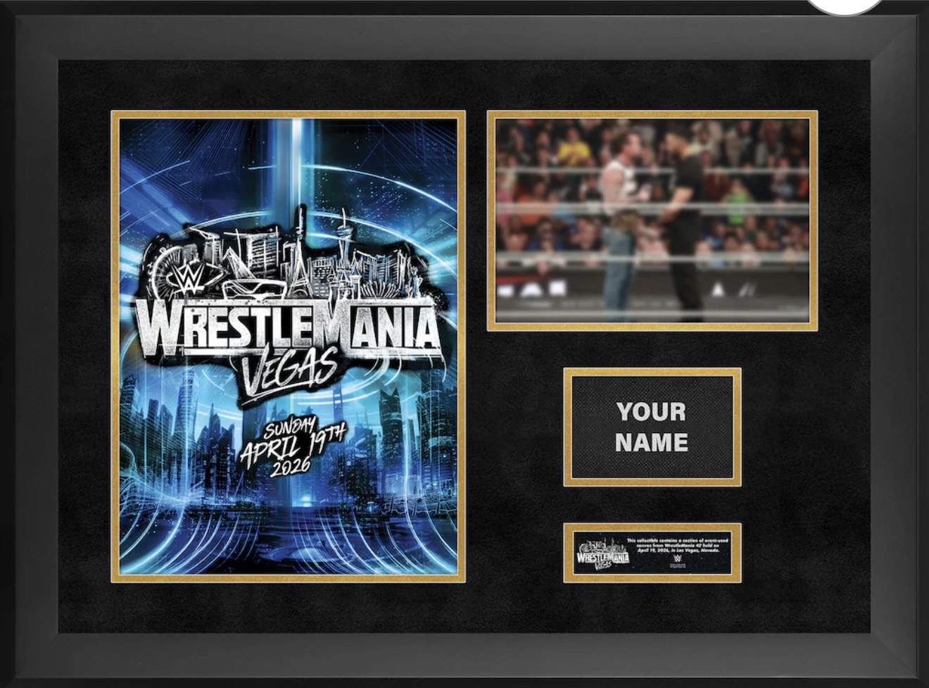 Get your name on the WrestleMania mat