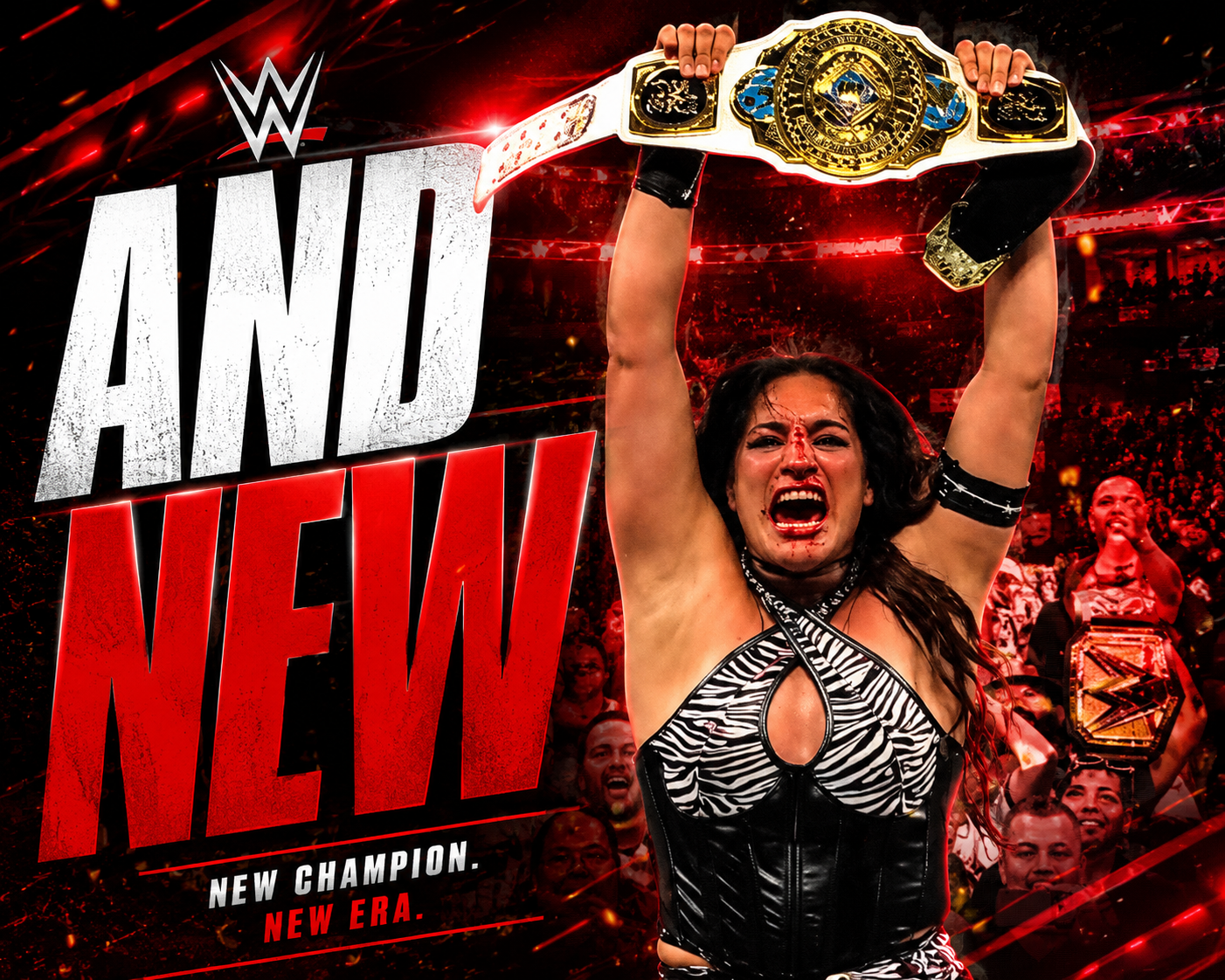 AND NEW. Raquel Rodriguez wins the Intercontinental Championship