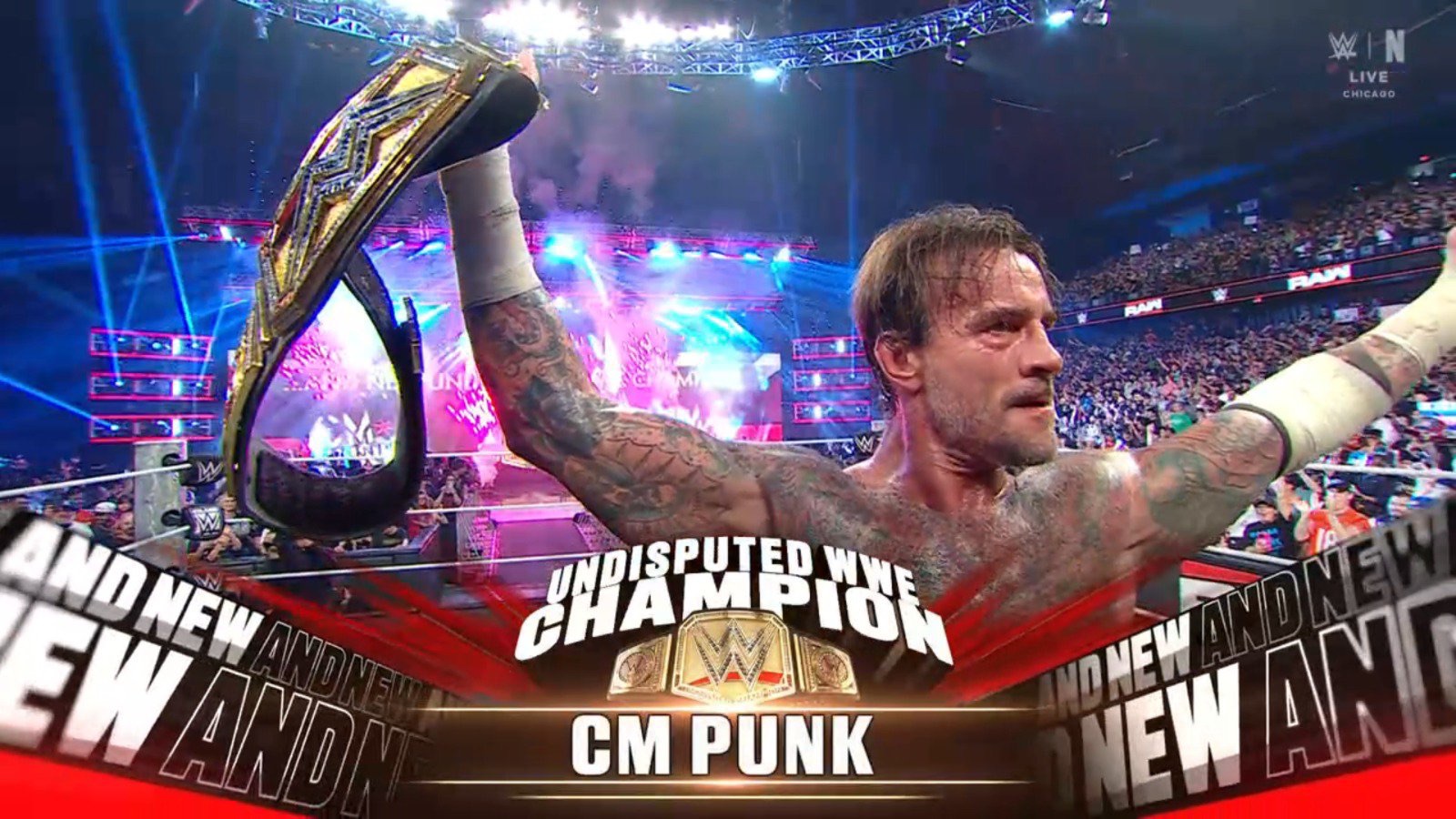 And New… CM Punk wins the WWE Championship