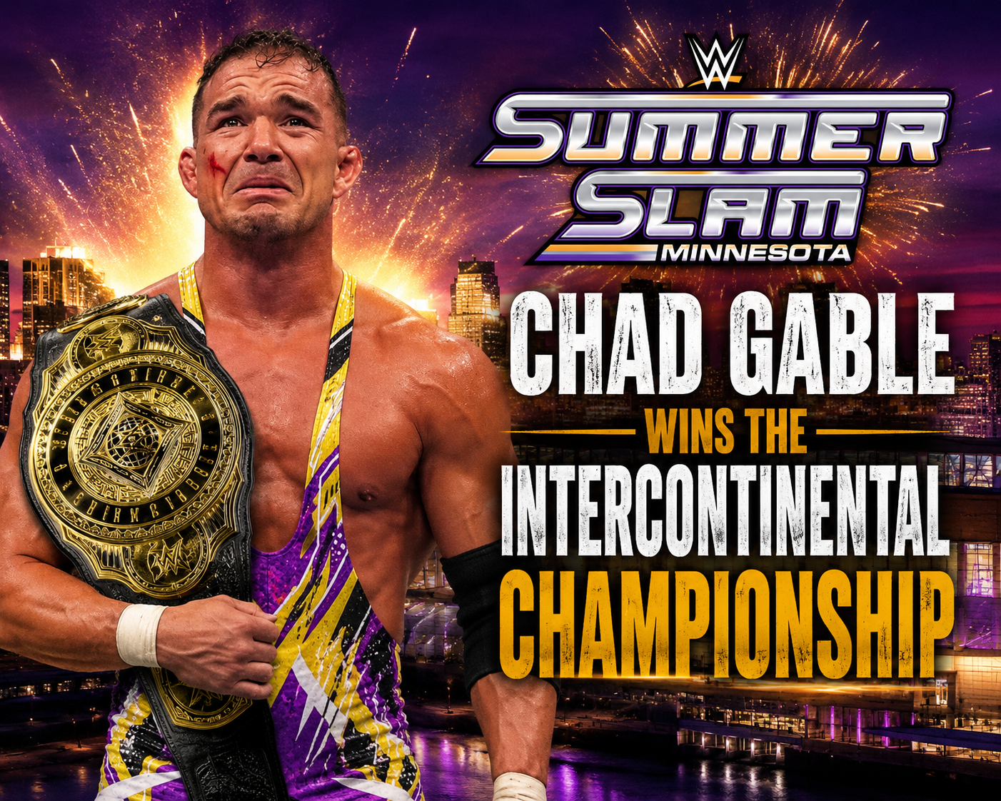 Chad Gable wins the Intercontinental Championship
