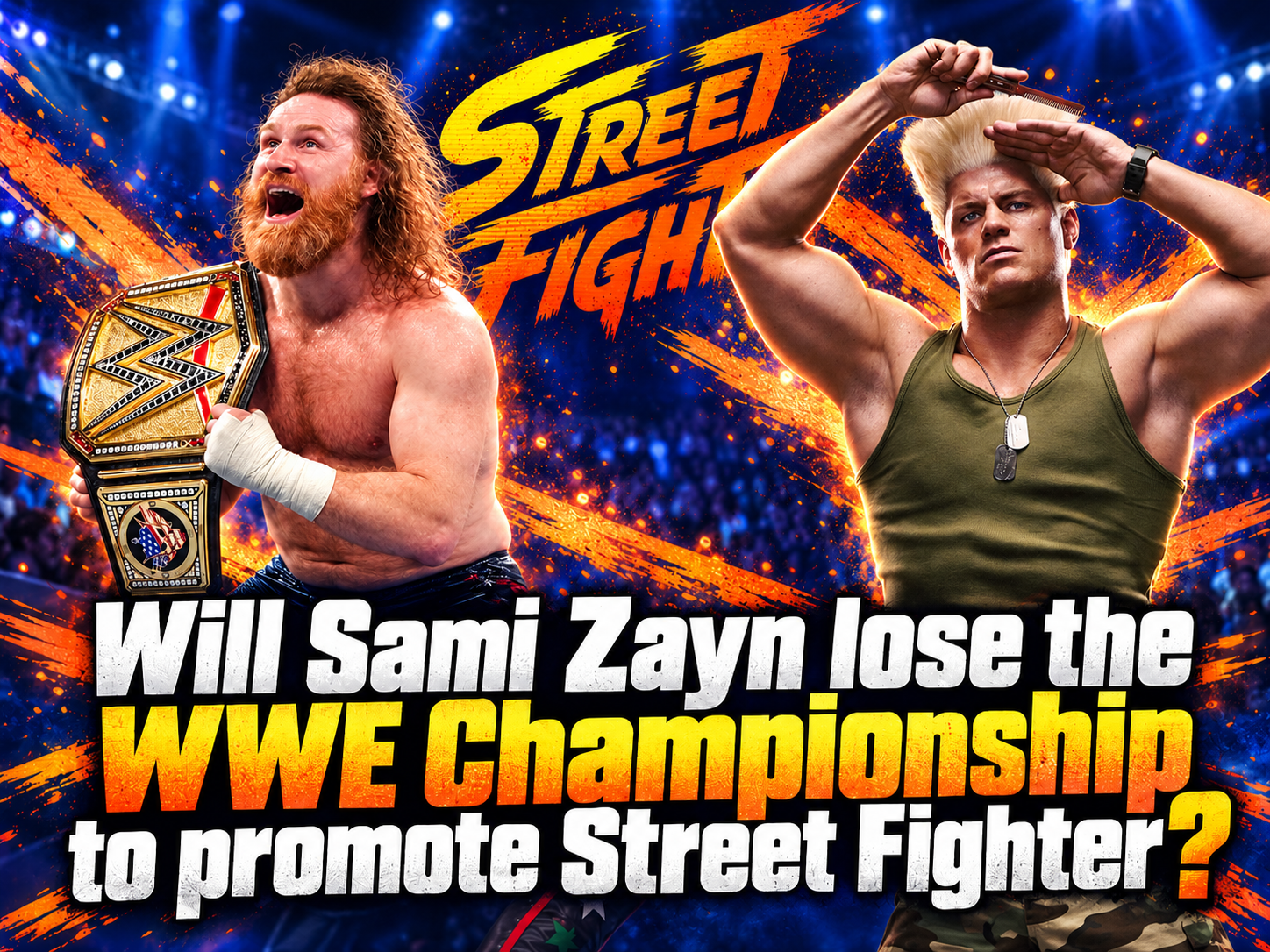 Will the WWE Championship change hands to promote a movie?
